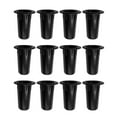 WAXIAYU 12 Speaker Port Tubes Speaker Box Bass Air Ports Black