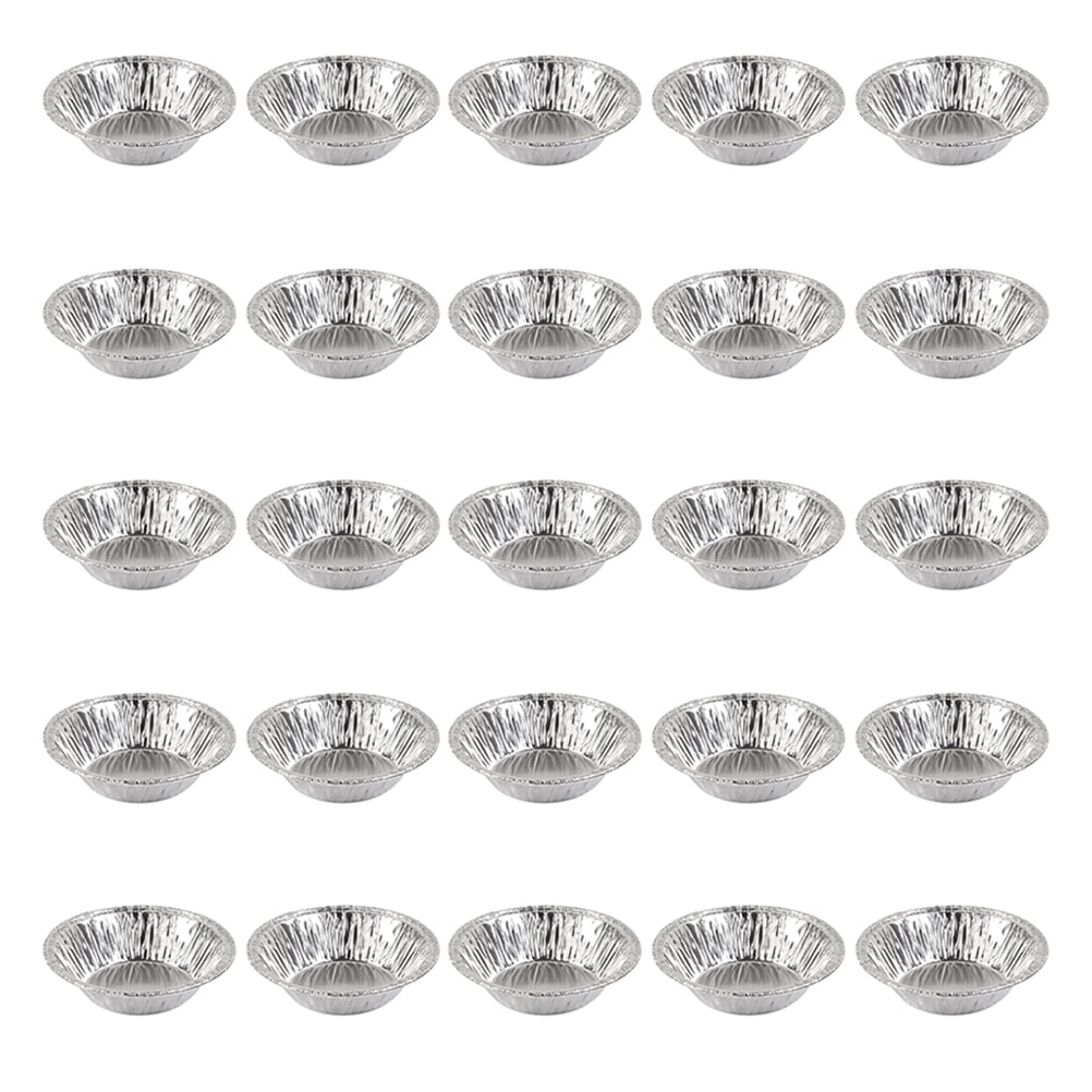 10-Pack 4-3/8 Inch Aluminum Foil Tart Pans - Disposable Baking Tins For Mini Pies & Pastries