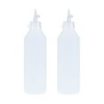 WAXIAYU 2x 500ML Squeeze Plastic Bottles for Crafts & Glue (White