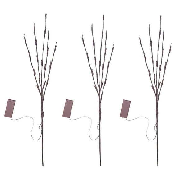 WAXIAYU 3pcs Lighted Branches Light Tree Branch LED Artificial Tree Lights