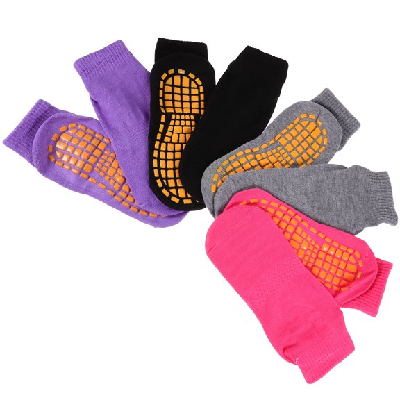 WAXIAYU 4 Pairs of Yoga Socks Breathable Yoga Socks No-slip Socks Pilates Socks for Training