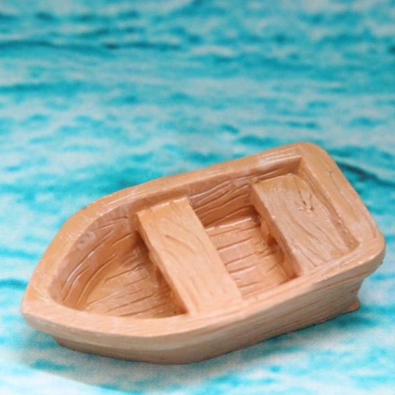 WAXIAYU 5 Mini Wooden Boats for Lifelike Landscapes