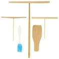 thumbnail image 1 of WAXIAYU 5pcs Crepe Maker Spreader Tool Set Silicone Dough Scraper Portable Utensils, 1 of 6
