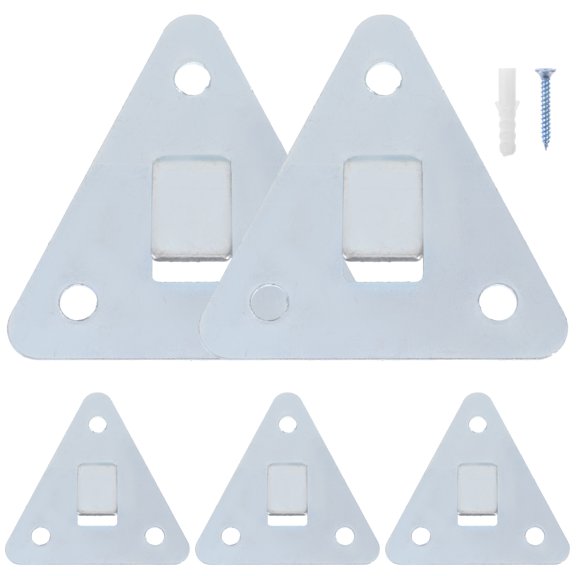 Mobutofu 5Pcs Silver Fire Extinguisher Wall Hook with Screws for Simple Home Installation