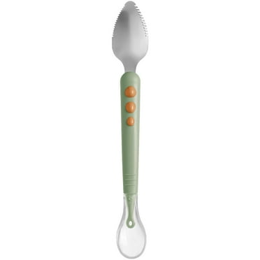 WAXIAYU Baby Food Feeder Spoon Stainless Steel Silicone Infant Fruit Feeder