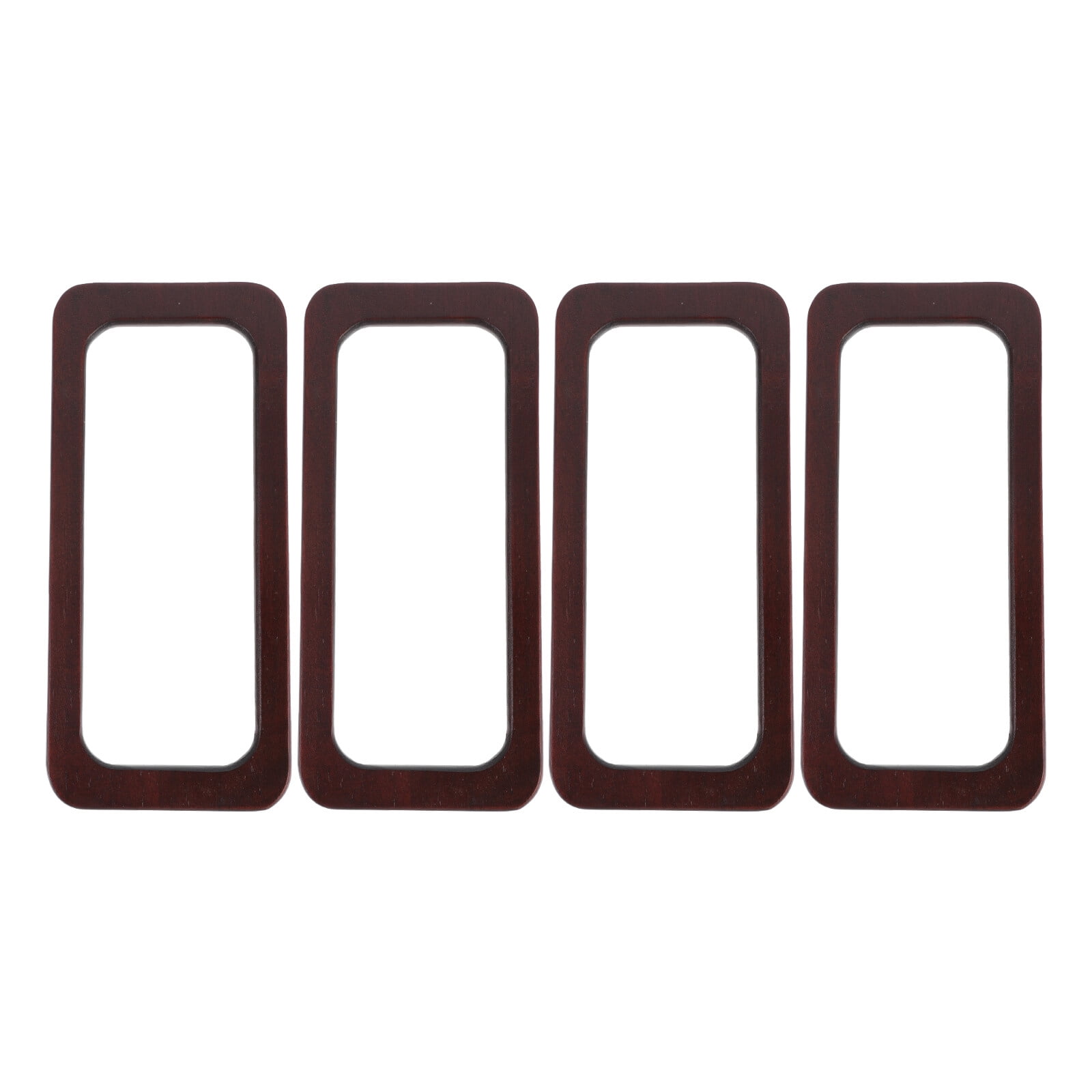 WAXIAYU Brown Vintage Wooden Bag Handles Set of 4