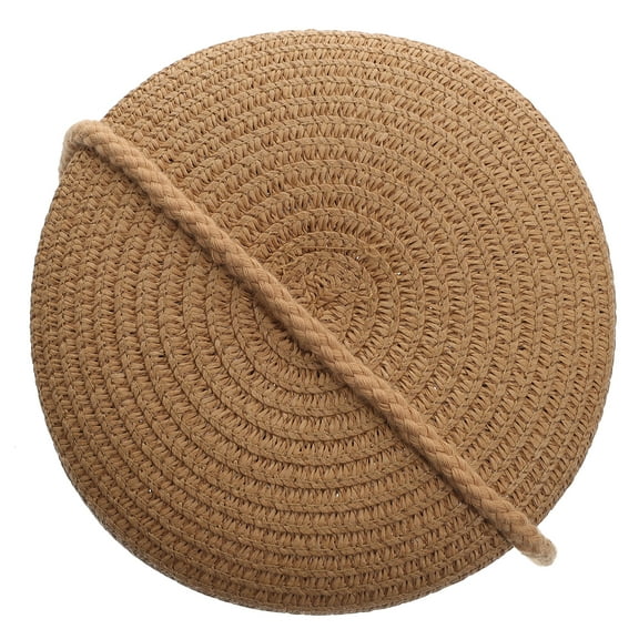 WAXIAYU Circle Straw Bag Womens Wallet Straw Crossbody Bag Round Woven Bag