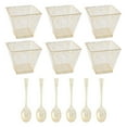 WAXIAYU Clear Plastic Mini Dessert Cups for Serving Fruit, Mousse, and