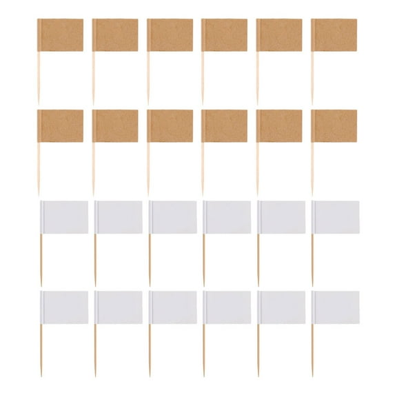 WAXIAYU DIY Toothpick Flags for Parties & Events - 200 Picks