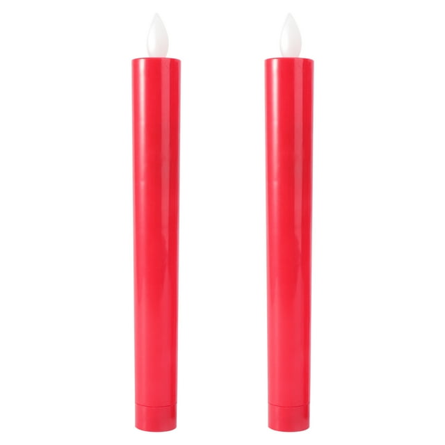 WAXIAYU Flameless LED Flickering Candles for Home Wedding Decor (Pair