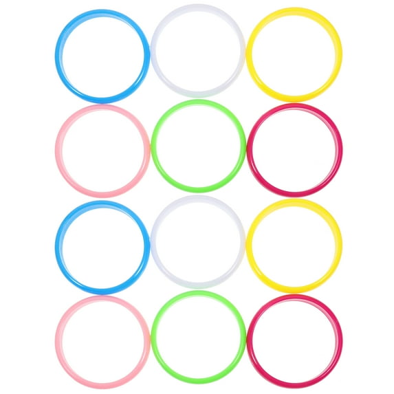 WAXIAYU Neon Jelly Bracelets 12-Pack for 80s Costume Party & Girls' Favors