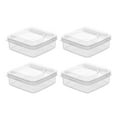WAXIAYU Plastic Cheese Storage Containers (4pcs) Airtight Deli Food