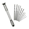 WAXIAYU Precision Pin Vise Hand Drill with Drill Bits Set of 11 Pieces