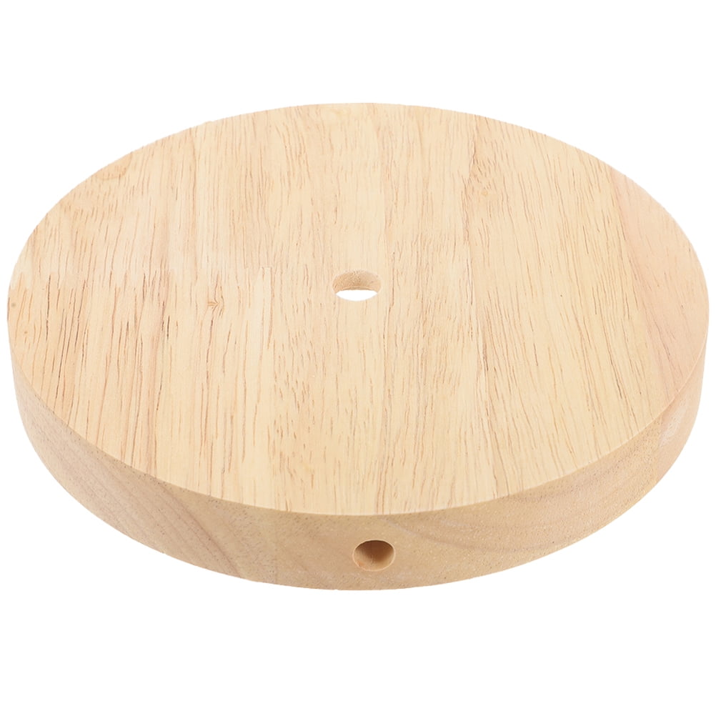 WAXIAYU Table Lamp Base DIY Lamp Base Light Parts Stand Wooden Round ...