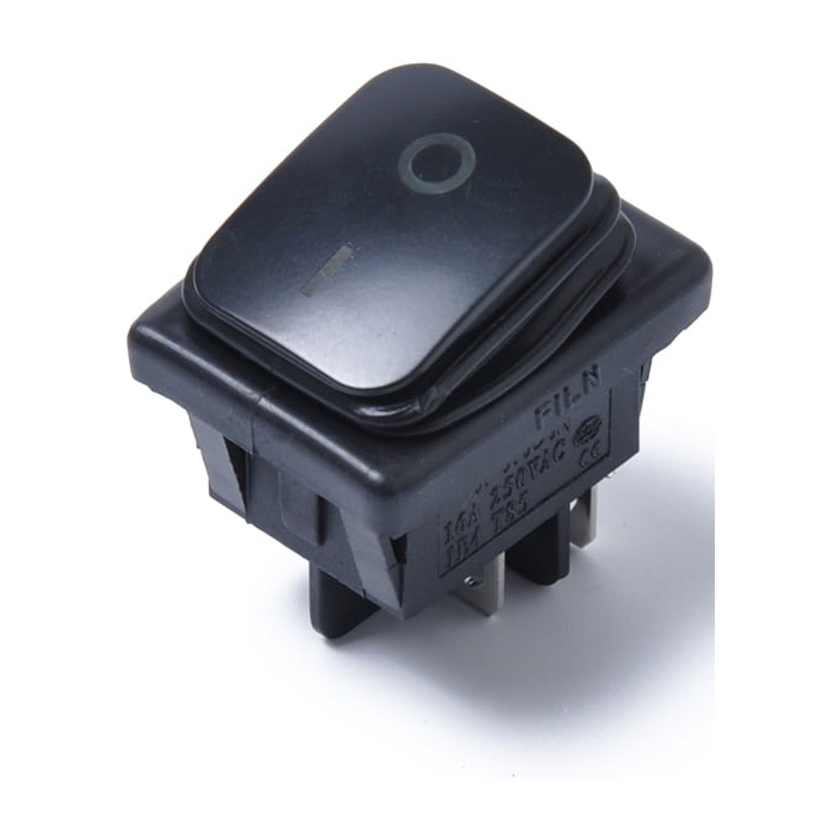 WAXIAYUZ 12V 4 Car Rocker Switch Black Cover 22x30mm Waterproof Push