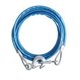 thumbnail image 1 of WAXIAYUZ 1PC 4M Car Hauling Cable Sturdy Car Trailer Rope 5 Tons Car Special Winch Rope with Hooks Thicken Car Trailer Rope Silver, 1 of 4