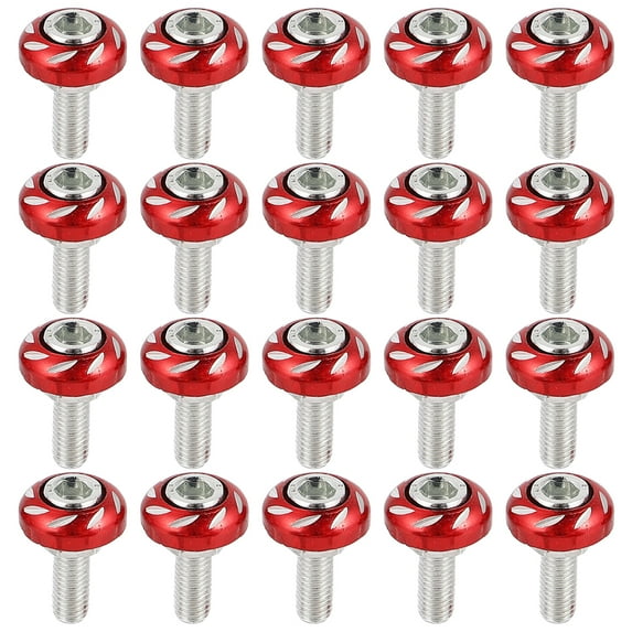 20pcs 6mm Motorcycle License Plate Screws for Bike Modification