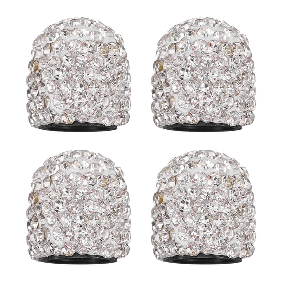 WAXIAYUZ 4Pcs Rhinestone Car Tire Caps Bling Stem Covers Accessories