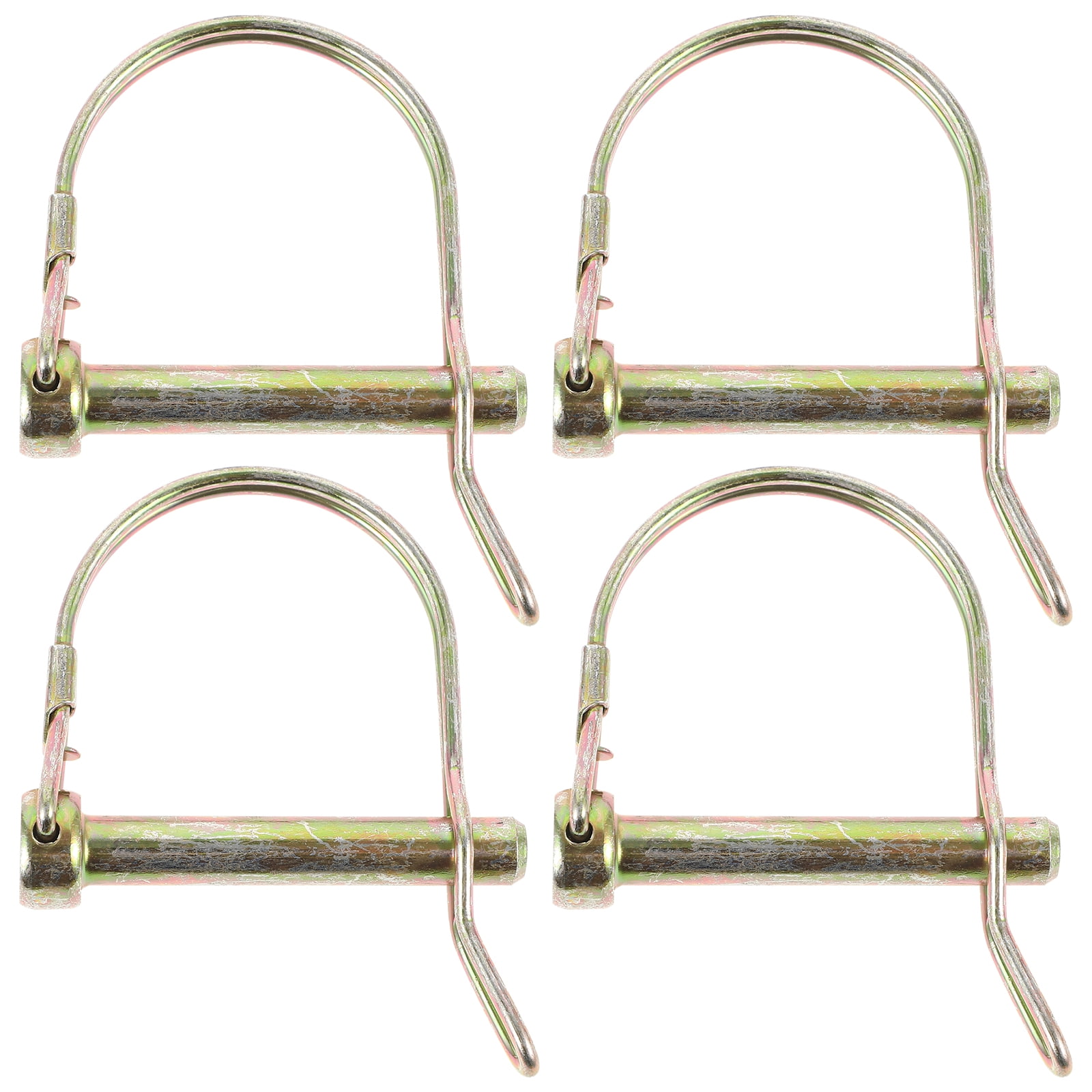 WAXIAYUZ 4pcs Locking Coupler Pin D Shaped Hitch Pin Tow Hitch Pin