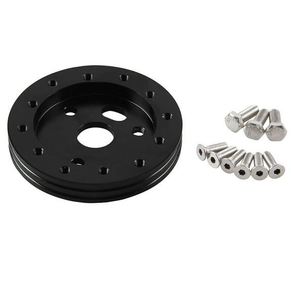 WAXIAYUZ 6 Hole to 3 Hole Steering Wheel Adapter - Black