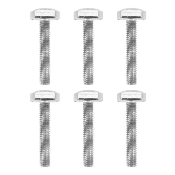 WAXIAYUZ 6pcs M6x35 Stainless Steel T-Slot Bolts Full Thread