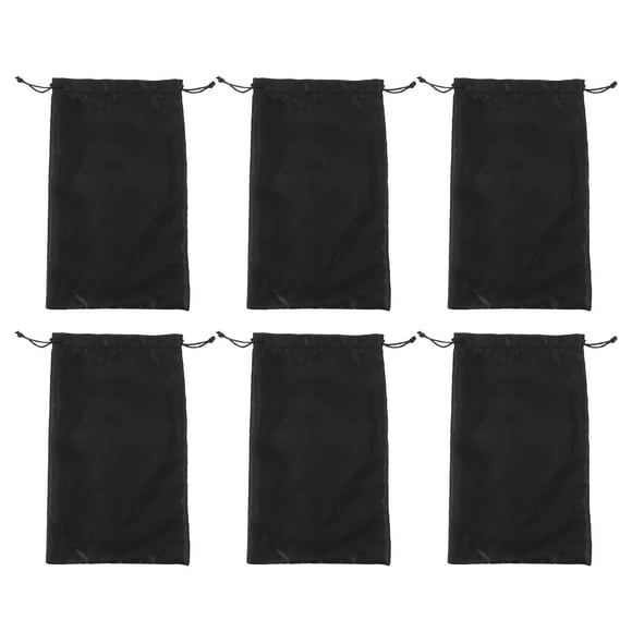 WAXIAYUZ 6pcs Silky Wig Bags Pouches Drawstring Packaging Bag Hair Extensions Bundles Bag