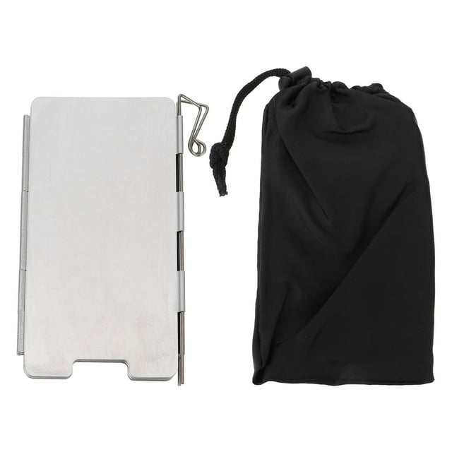 WAXIAYUZ Folding Camping Stove Windshield with Bag & Oil Guard