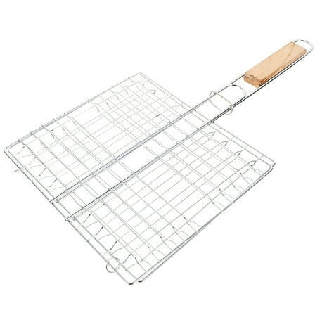 WAXIAYUZ Stainless Steel BBQ Fish & Vegetable Grill Basket with Handle