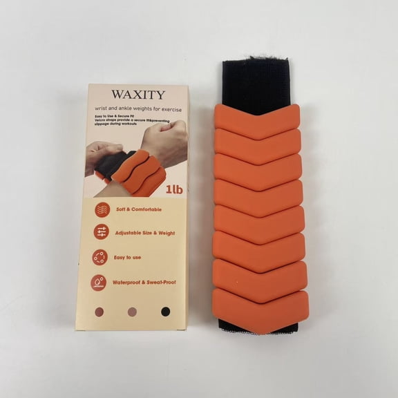 WAXITY wrist and ankle weights for exercise,Weights Bearing Bracelet, Stainless Steel Block Adjustable Ankle Weights Multifunctional for Fitness Exercises