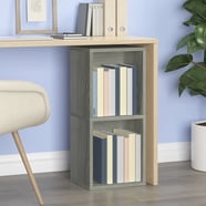 Way Basics 2-Shelf Cube Bookshelf, Vinyl Record Album Storage Furniture ...