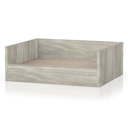 WAY BASICS Cat Bed Deluxe - Lasts 2x Longer, Aspen Grey
