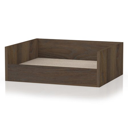 WAY BASICS Cat Bed Deluxe - Lasts 2x Longer, Royal Walnut