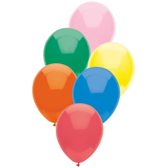 WAY TO CELEBRATE! 12" Assorted Colors Party Balloons, 12 Count
