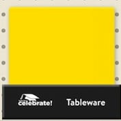 6.5" x 6.5" Disposable Yellow Paper Napkins, 24 Count, by Way To Celebrate