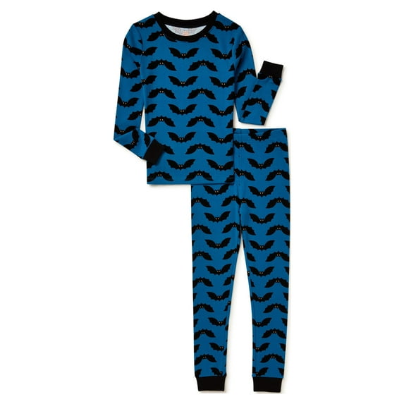 WAY TO CELEBRATE! Boys Long Sleeve Cotton Tight Fit Pajama Pant Set, 2-Piece, Sizes 4-10