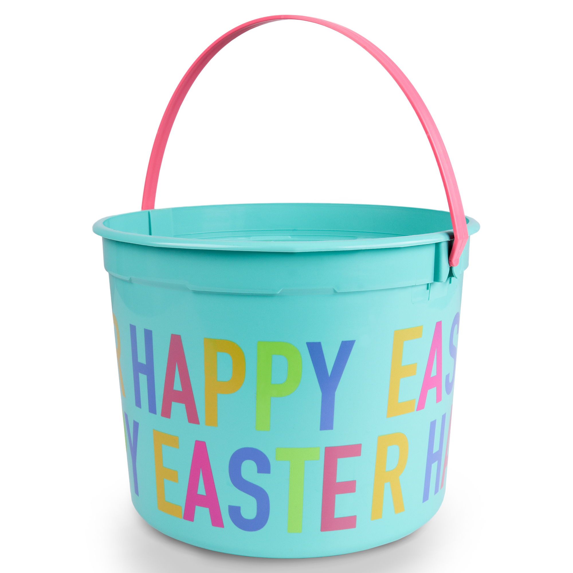 WAY TO CELEBRATE! Easter Holiday Bucket, 5Quart, Happy Easter Print