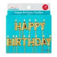 thumbnail interactive-video image 1 of Gold Happy Birthday Candle Set, 13 Pieces, by Way To Celebrate, 1 of 6