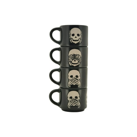 Way To Celebrate Halloween Skeleton Espresso Stack Mug