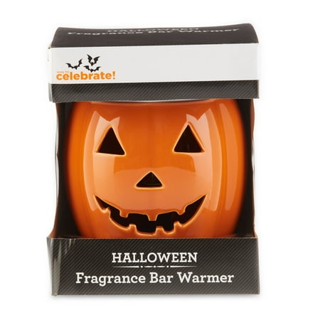 WAY TO CELEBRATE! Halloween Wax Warmer, Orange Jack-o-Lantern