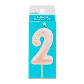 Iridescent Number 2 Birthday Candle, by Way To Celebrate