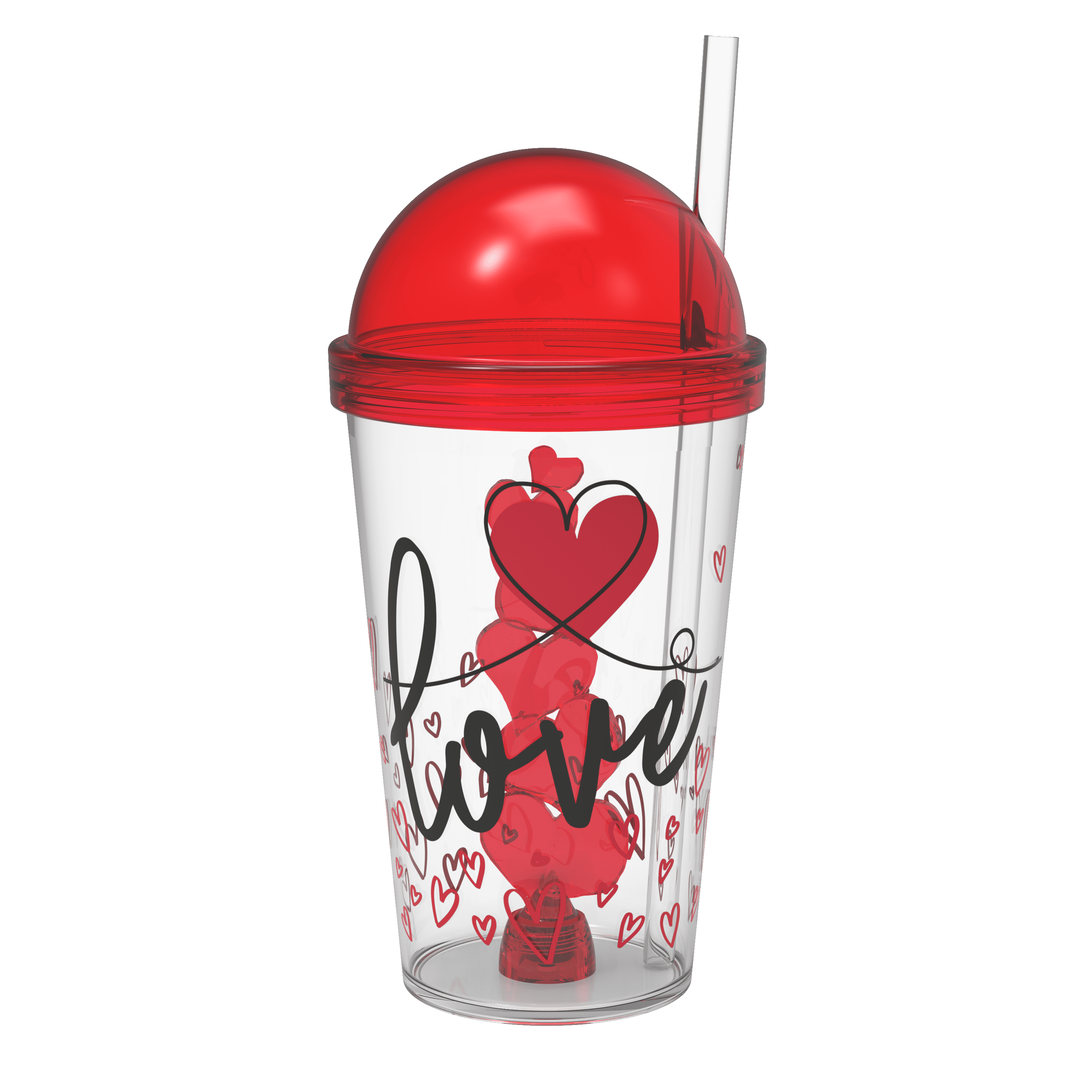 Plastic Heart Cup Valentines Cups Valentine Heart Tumblers Red Hearts  Valentine's Day Plastic Cups Valentine's Day Party Supplies for Kids Class  Holiday Party 