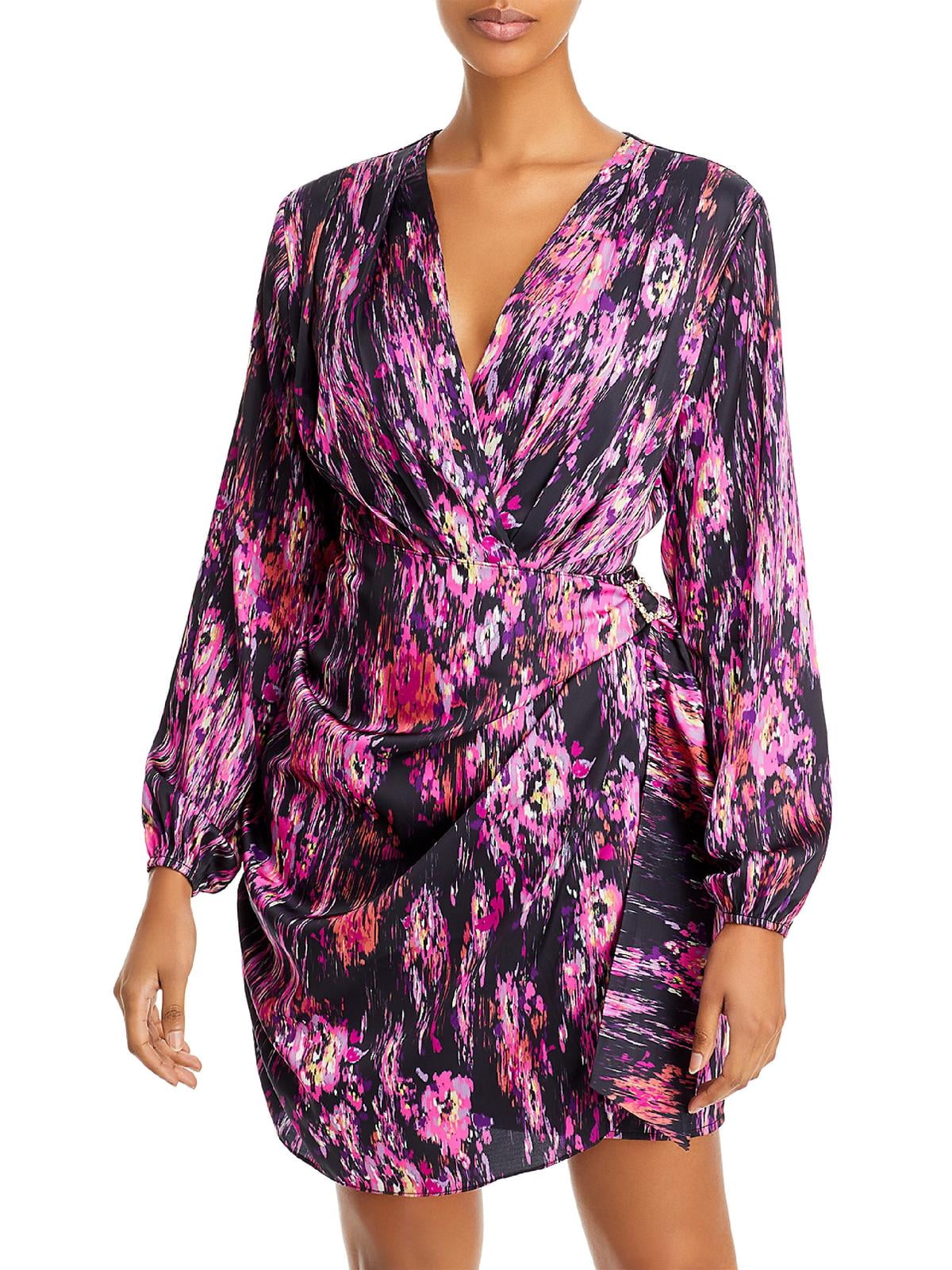 Wayf floral cheap wrap dress