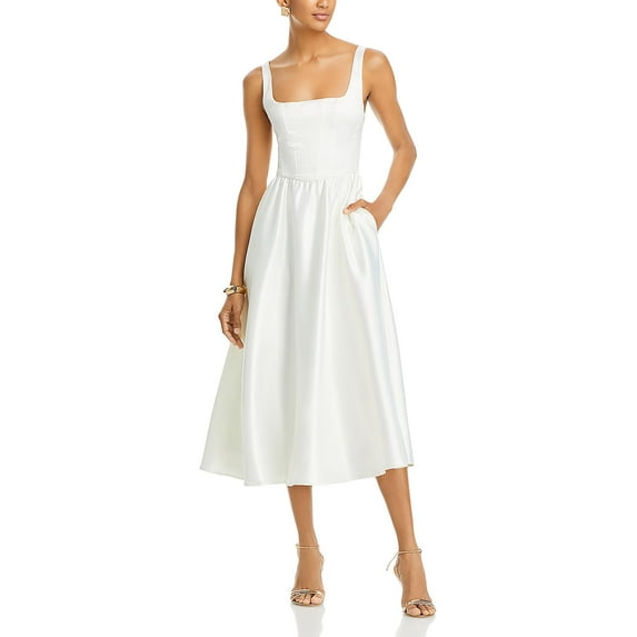 WAYF Womens Desi Corset Seamed Sleeveless Maxi Dress