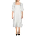 thumbnail image 1 of WAYF Womens Mockingbird Square Neck Cut-Out Cocktail Dress Ivory L, 1 of 2