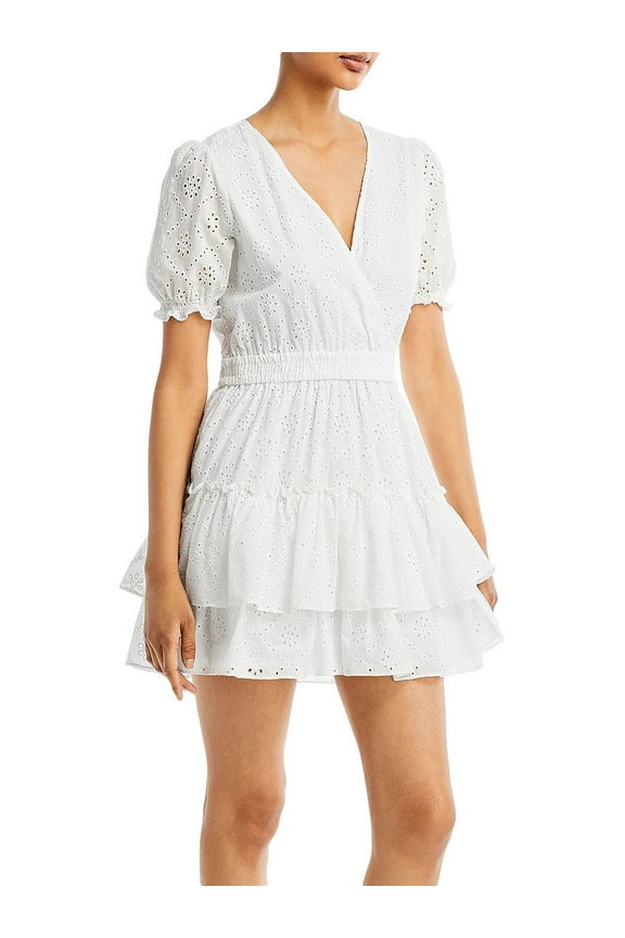 Womens Reese Tiered Short Mini Dress