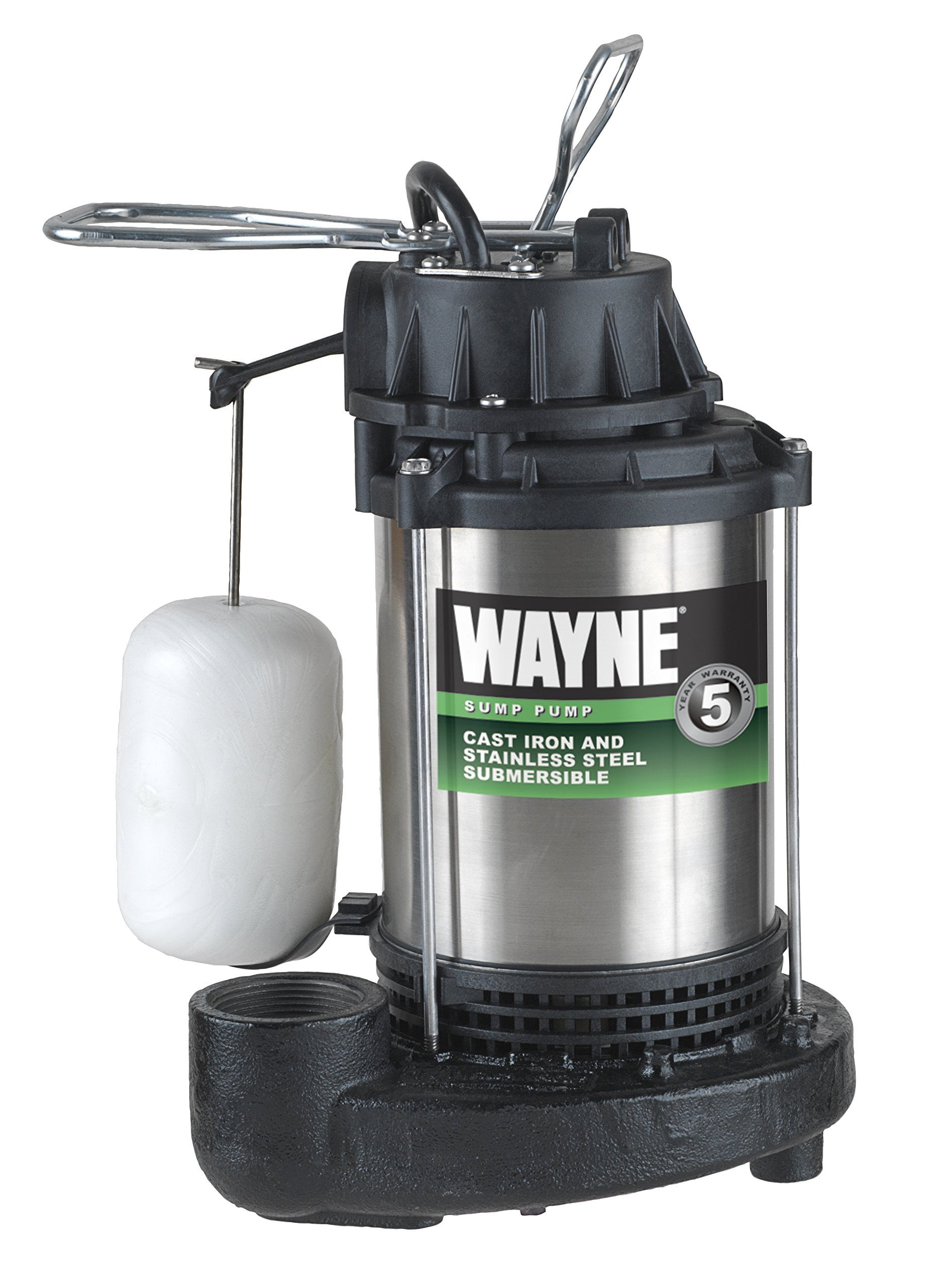 WAYNE 1 HP Submersible Sump Pump With Vertical Float Switch - Cast Iron/Stainless Steel