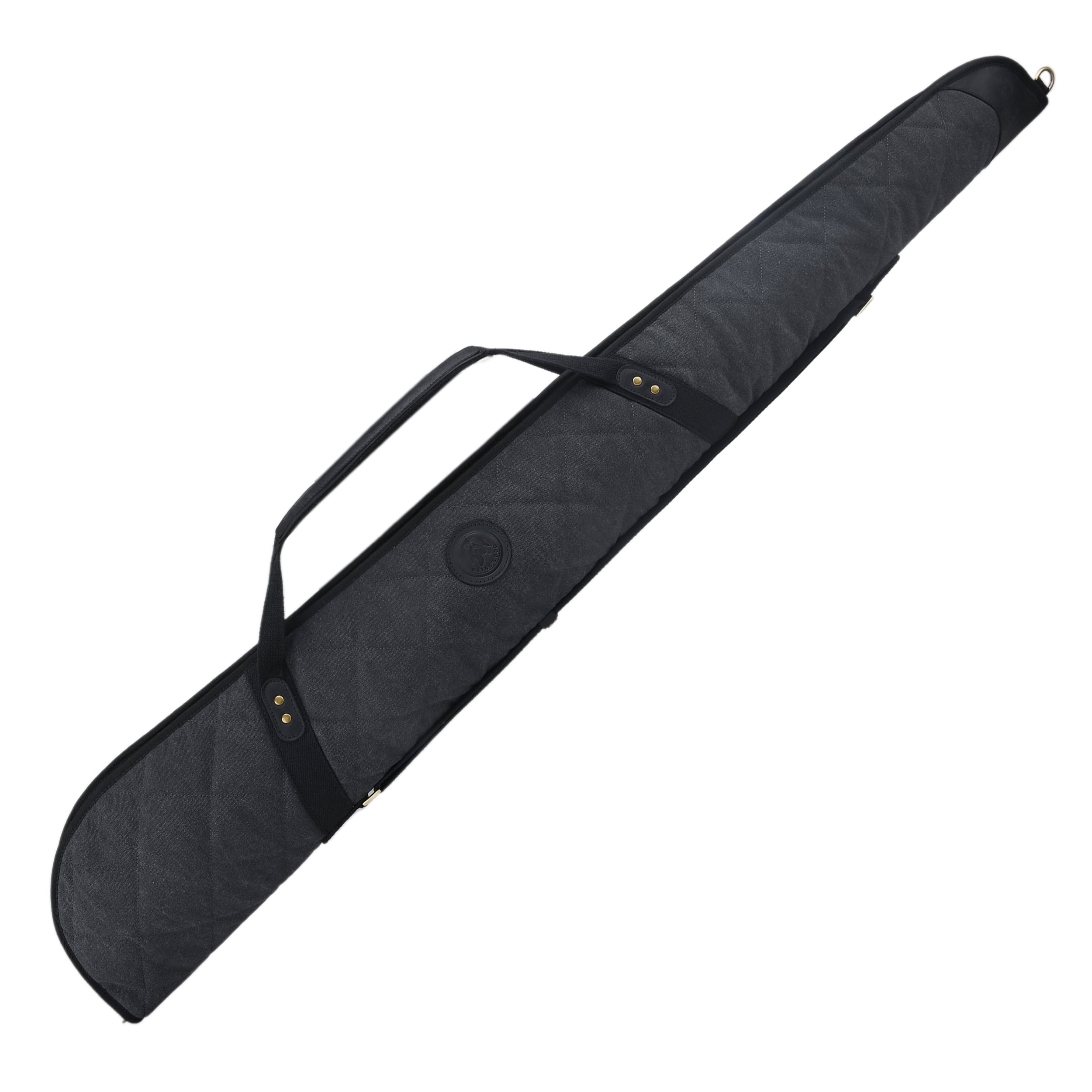 WAYNE'S DOG 41" / 55" Soft Gun Case for Rifle & Shotgun, Canvas Leather Embroidered Gun Storage Bag for Bolt-Action Rifles, Break-Action Shotguns Fit Guns Without Scope