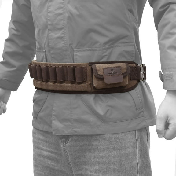 WAYNE'S DOG Canvas Shotshell Bandolier Bullets Belt Ammo Pouch for 12GA 16GA 20GA