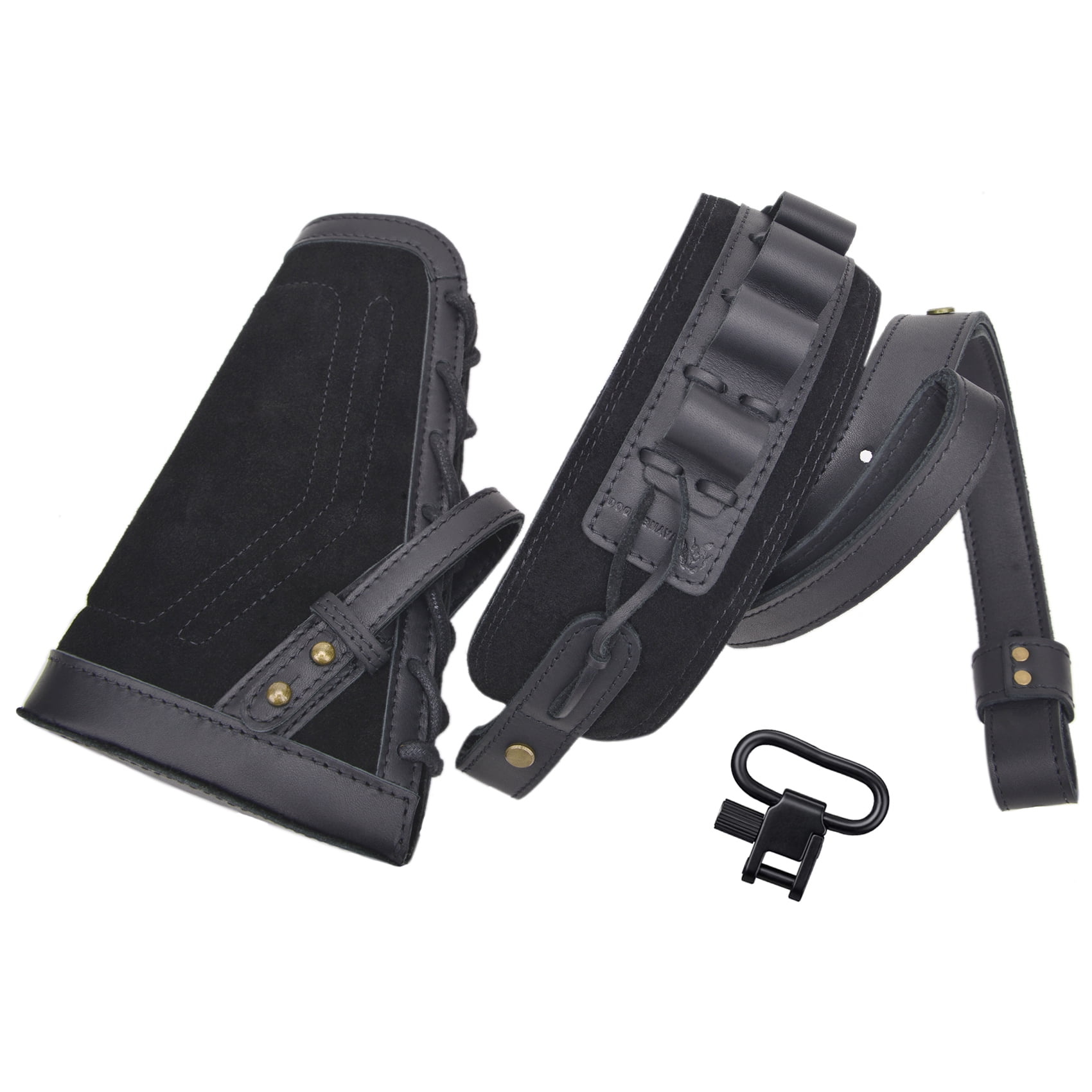 WAYNE'S DOG Cowhide Leather No Drill Shotgun Sling+ Buttstock Cover