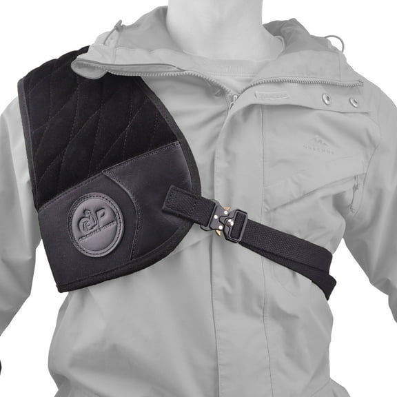 WAYNE'S DOG Range Target Shooting Recoil Pad Shield Protection for Right Chest / Shoulder, Black